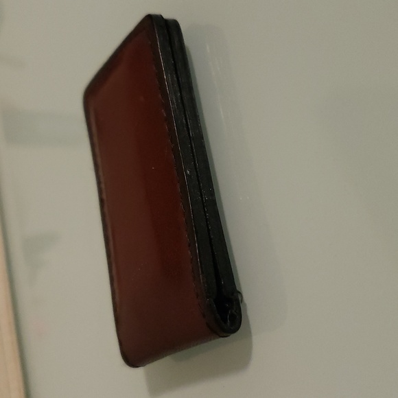 Vintage leather magnetic money clip - Picture 4 of 5